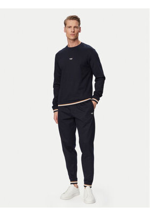 BOSS Bluza Iconic 50554836 Granatowy Regular Fit. Kolor: niebieski. Materiał: bawełna