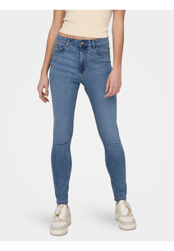 JDY Jeansy Moon 15322258 Niebieski Skinny Fit. Kolor: niebieski