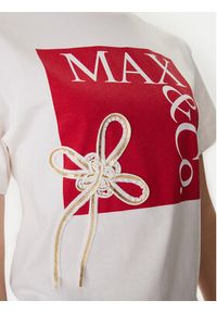 MAX&Co. T-Shirt Mcivolare 2618971016200 Écru Regular Fit. Materiał: bawełna #4