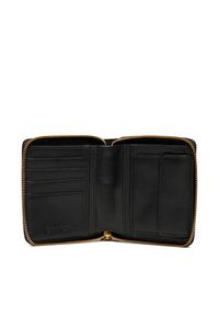 Calvin Klein Mały Portfel Damski Hardware Square Zip Around LV04F1044G Czarny. Kolor: czarny. Materiał: skóra