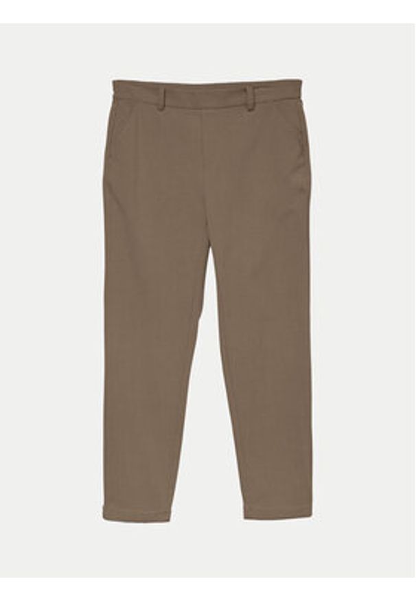 Vero Moda Chinosy Maya 10320549 Beżowy Regular Fit. Kolor: beżowy. Materiał: wiskoza