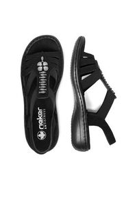 Rieker Sandały CEO-60806-00 Czarny. Kolor: czarny. Materiał: materiał #5