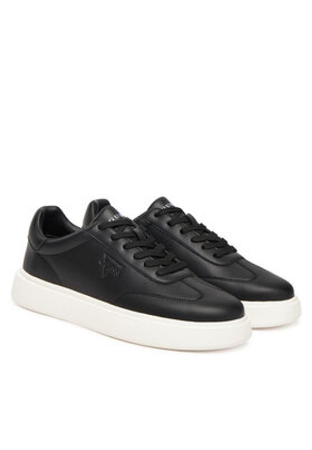 Guess Sneakersy FMFPLA LEA12 Czarny. Kolor: czarny. Materiał: skóra