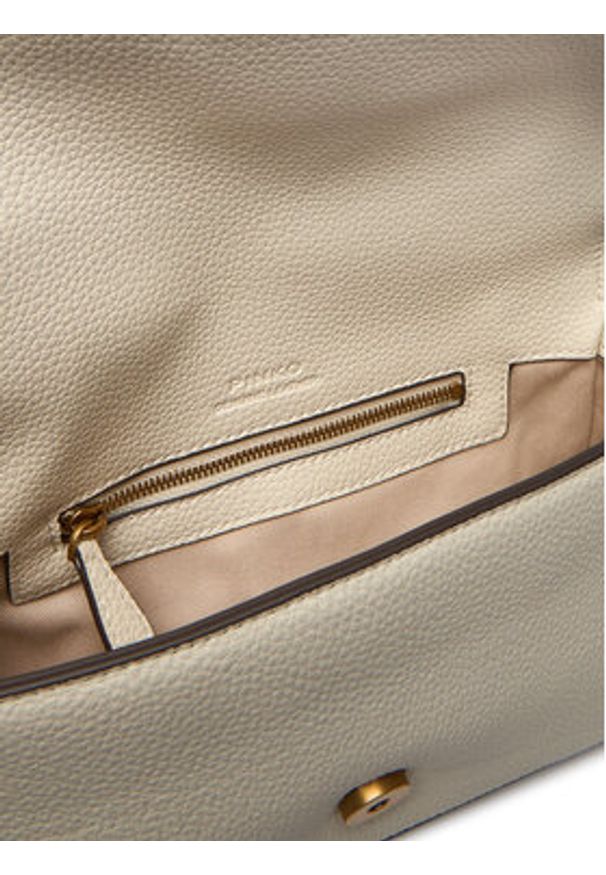 Pinko - PINKO Torebka Love One Mini Slouchy Fl Al 25-26 104340 A2OX Écru. Materiał: skórzane