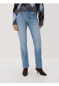 Reserved - Jeansy straight leg - niebieski. Kolor: niebieski