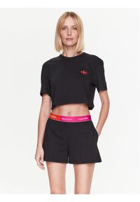 Calvin Klein Underwear Piżama 000QS6971E Czarny Regular Fit. Kolor: czarny. Materiał: bawełna