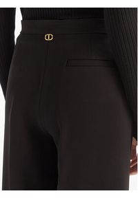 TwinSet - TWINSET Spodnie palazzo 252TT2401 Czarny Wide Leg. Kolor: czarny. Materiał: syntetyk #3