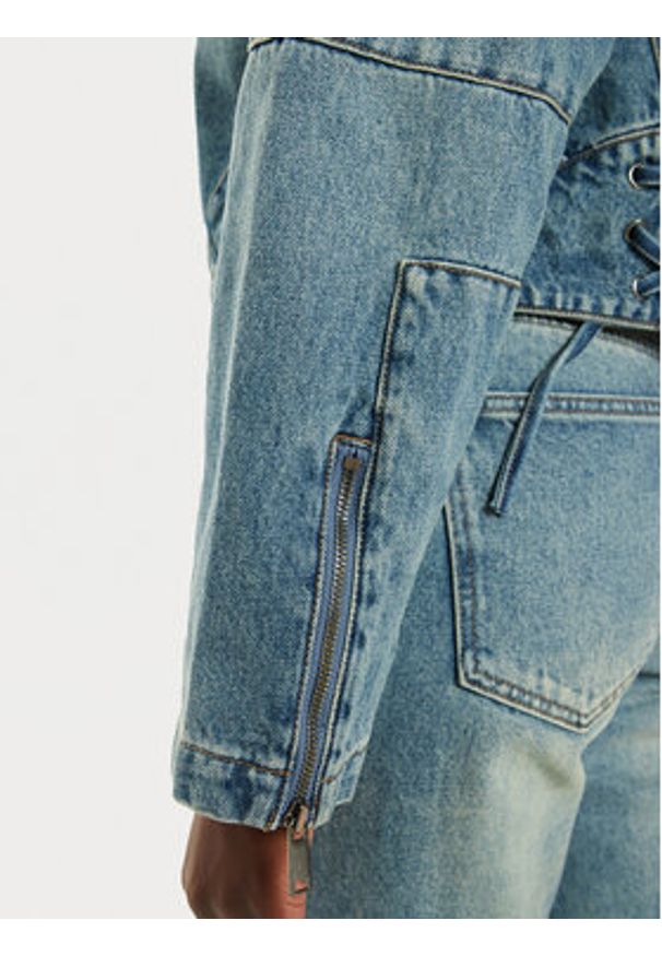 GESTUZ - Gestuz Kurtka jeansowa Katha 10909478 Niebieski Straight Fit. Kolor: niebieski. Materiał: bawełna