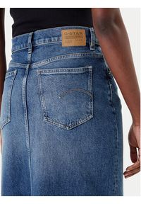 G-Star RAW - G-Star Raw Spódnica jeansowa Viktoria D24385-E106 Niebieski Regular Fit. Kolor: niebieski. Materiał: bawełna #5