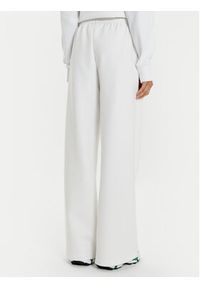 Lacoste Spodnie dresowe XF7374 Biały Wide Leg. Kolor: biały. Materiał: bawełna #3