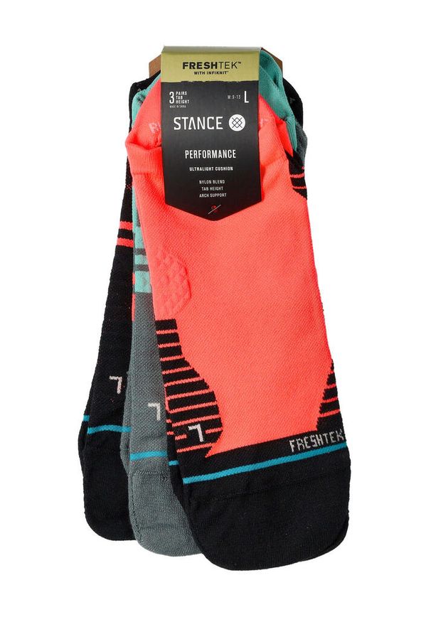 Skarpety do biegania Stance Quantum Tab 3 Pack. Kolor: czarny