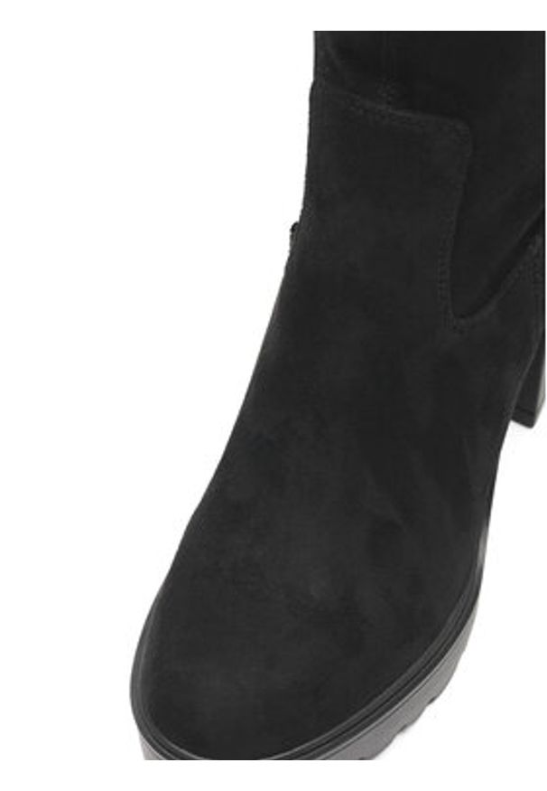 DeeZee Kozaki WS19343-01 Czarny. Kolor: czarny. Materiał: materiał