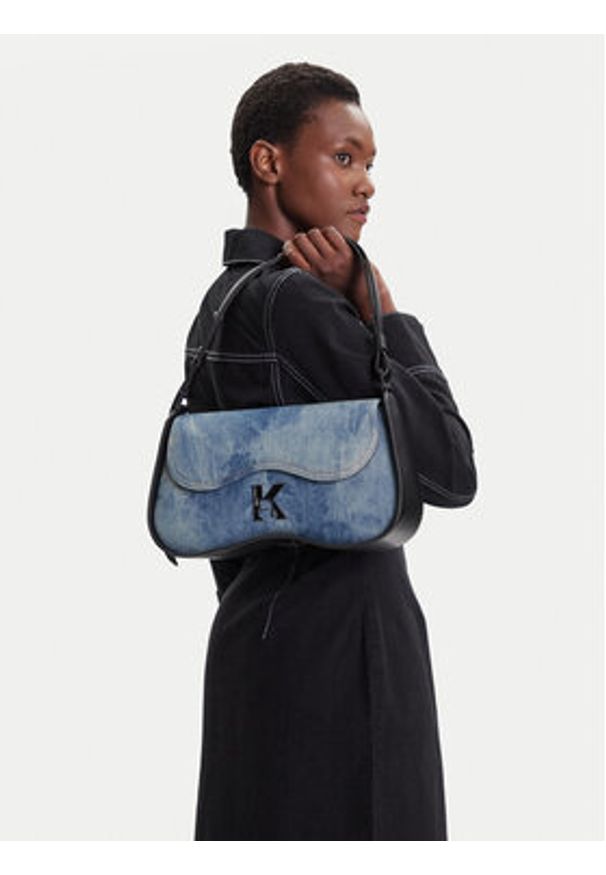 Karl Lagerfeld Jeans Torebka A3W30216 Granatowy. Kolor: niebieski