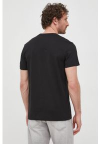 Calvin Klein Jeans t-shirt bawełniany kolor czarny z nadrukiem. Kolor: czarny. Materiał: bawełna. Wzór: nadruk