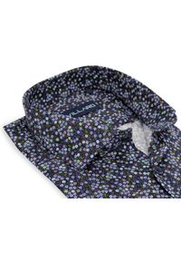 Mmer / Villaro - Koszule męskie - Koszula męska w kolorowe kwiatki H004. Materiał: bawełna, elastan, tkanina. Długość: długie. Wzór: kolorowy, kwiaty. Styl: klasyczny #1