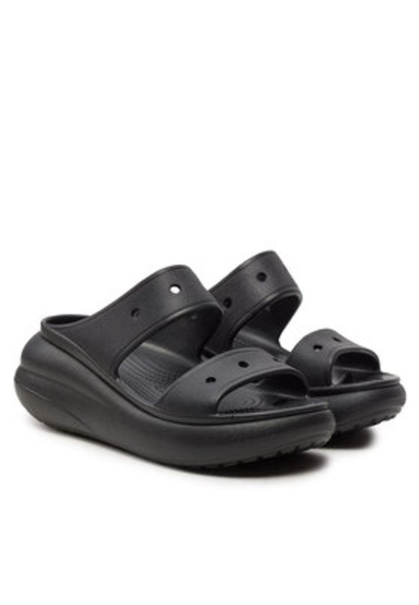 Crocs Klapki Classic Crush Sandal 207670 Czarny. Kolor: czarny