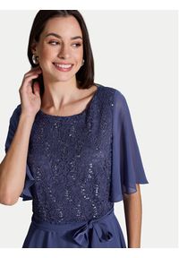 Swing Sukienka koktajlowa 5AI02500 Niebieski Regular Fit. Kolor: niebieski. Materiał: syntetyk. Styl: wizytowy #3