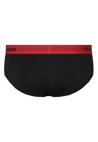 Hugo - HUGO Komplet slipów Hipbrief Triple 50532570 Czarny. Kolor: czarny. Materiał: bawełna #9
