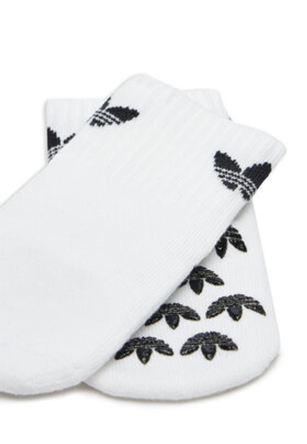 Adidas - adidas Zestaw 2 par wysokich skarpet dziecięcych Anti-Slip IQ3390 Kolorowy. Materiał: materiał, bawełna. Wzór: kolorowy