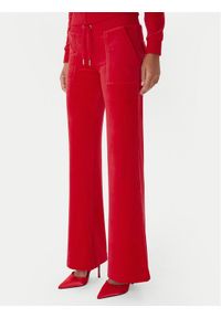 Juicy Couture Spodnie dresowe Layla JCSEBJ001 Czerwony Flared Leg. Kolor: czerwony. Materiał: syntetyk #1