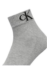 Calvin Klein Jeans Zestaw 2 par niskich skarpet męskich 701228805 Szary. Kolor: szary. Materiał: materiał, bawełna