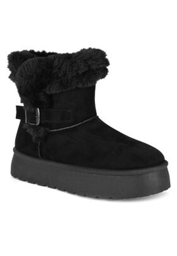 Jenny Fairy Śniegowce WSX23-15 Czarny. Kolor: czarny. Materiał: materiał