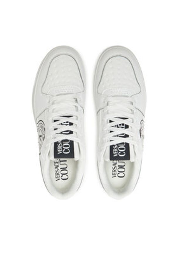 Versace Jeans Couture Sneakersy Starlight 77YA3SJ1 Biały. Kolor: biały. Materiał: skóra