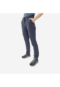 quechua - Spodnie turystyczne damskie Quechua MH100. Kolor: niebieski. Materiał: poliester, materiał