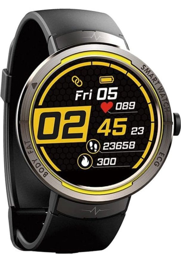 Smartwatch Kumi KU5 Czarny (KU-KU5/BK). Rodzaj zegarka: smartwatch. Kolor: czarny