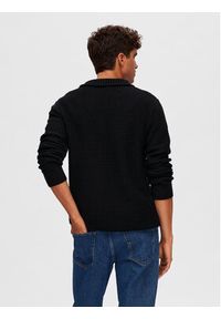 Selected Homme Sweter 16091800 Czarny Regular Fit. Kolor: czarny. Materiał: bawełna #5
