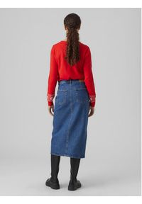Vero Moda Sweter 10292636 Czerwony Regular Fit. Kolor: czerwony. Materiał: syntetyk
