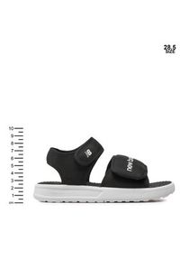 New Balance Sandały SYA750J3 Czarny. Kolor: czarny. Materiał: materiał #3