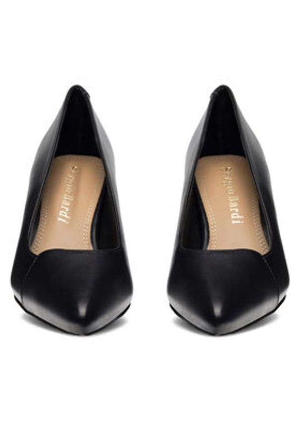 Sergio Bardi Czółenka WYL3262-6Z-SB Czarny. Kolor: czarny. Materiał: skóra