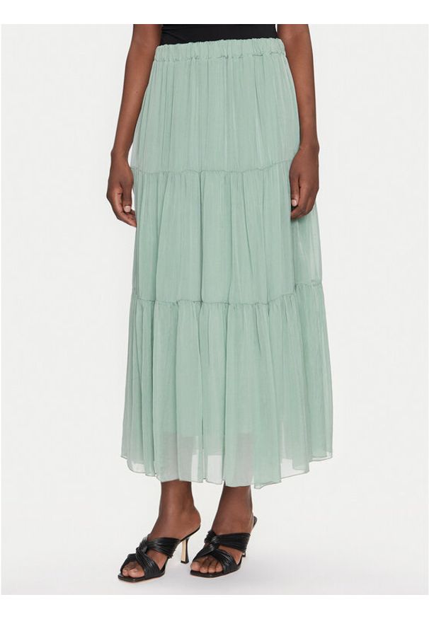 Dixie Spódnica maxi G207W007A Zielony Regular Fit. Kolor: zielony. Materiał: jedwab