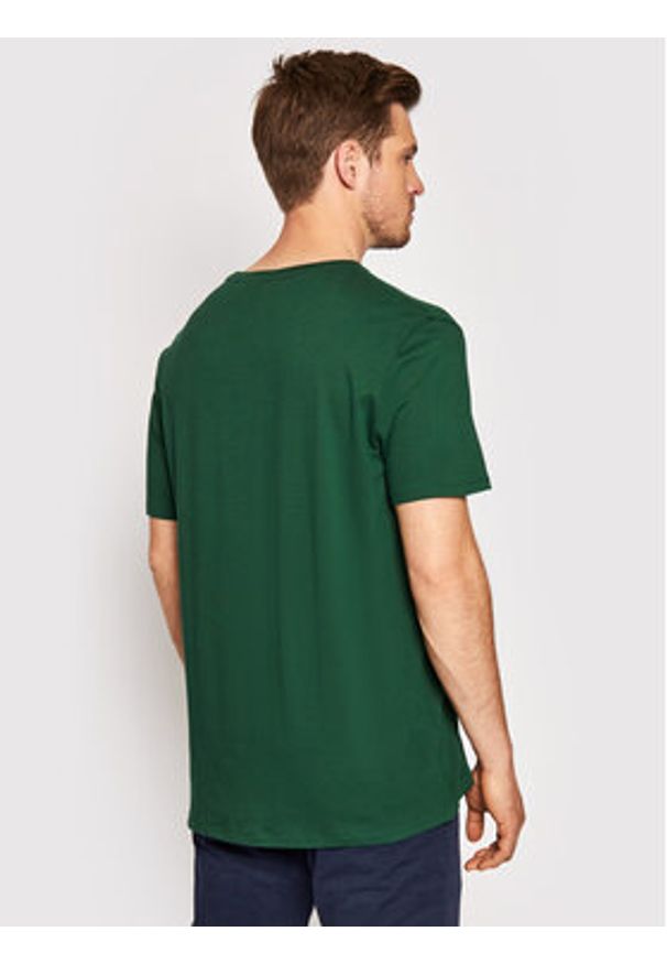 Lacoste T-Shirt TH6709 Zielony Regular Fit. Kolor: zielony. Materiał: bawełna