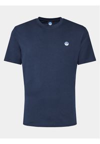 North Sails T-Shirt Bollo 692970 Granatowy Regular Fit. Kolor: niebieski. Materiał: bawełna