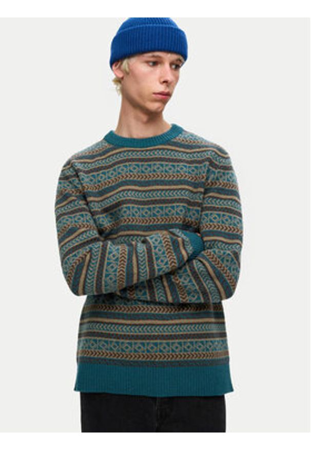 Selected Homme Sweter 16094646 Niebieski Regular Fit. Kolor: niebieski. Materiał: syntetyk
