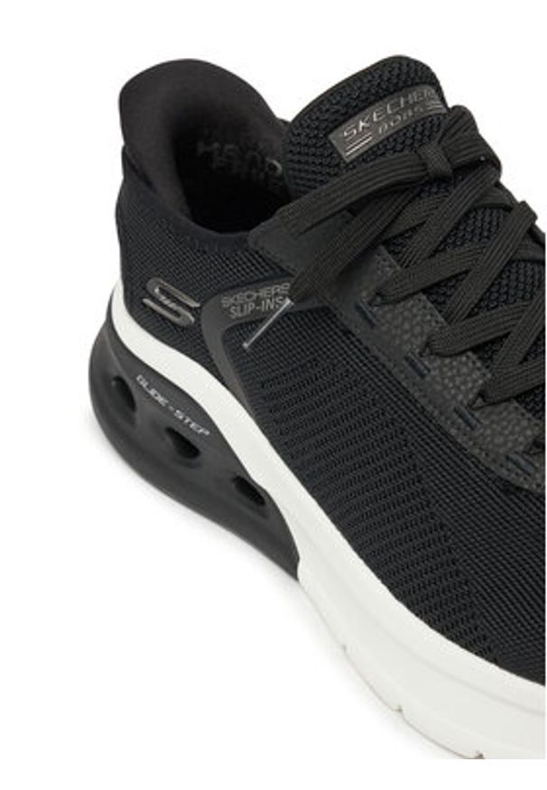skechers - Skechers Sneakersy Bobs Arc Waves 2.0- 118317/BLK Czarny. Kolor: czarny. Materiał: materiał