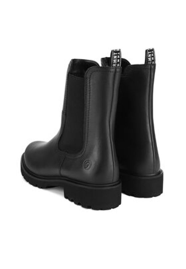 Remonte Botki D8694-00 Czarny. Kolor: czarny. Materiał: skóra
