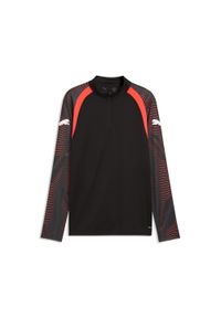 Puma - Męska bluza piłkarska individualFINAL z zamkiem 1/4 PUMA. Kolor: czerwony, czarny, wielokolorowy, zielony. Sport: piłka nożna #1
