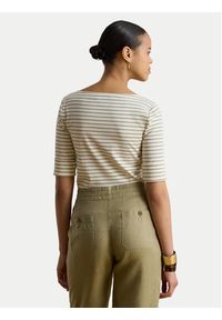 Lauren Ralph Lauren - LAUREN RALPH LAUREN Bluzka Judy 200P13919002 Beżowy Regular Fit. Kolor: beżowy. Materiał: bawełna #7