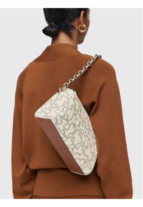 Tous - TOUS Torebka Bolso Hombro-Band K Icon 2002003201 Beżowy. Kolor: beżowy. Materiał: skórzane