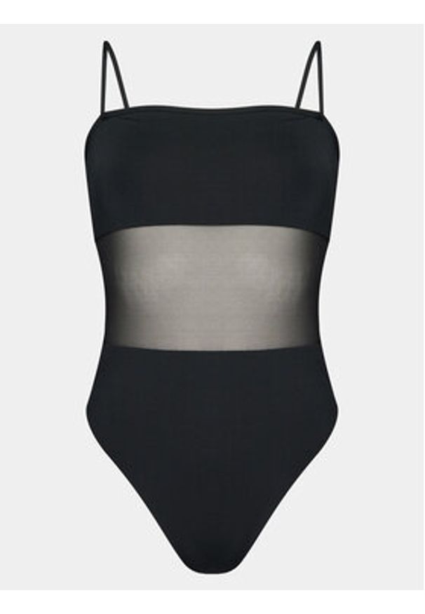 Calvin Klein Swimwear Strój kąpielowy KW0KW02327 Czarny. Kolor: czarny. Materiał: syntetyk