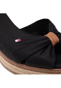 TOMMY HILFIGER - Tommy Hilfiger Espadryle Elba 40D FW0FW00906 Czarny. Kolor: czarny. Materiał: materiał #4