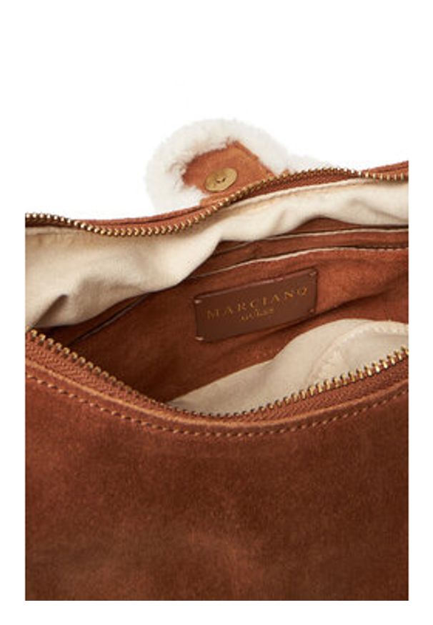 Marciano Guess Torebka 5BGZ18 7412A Brązowy. Kolor: brązowy. Materiał: zamszowe, skórzane