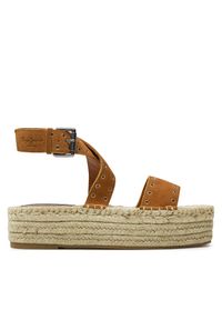 Espadryle Pepe Jeans. Kolor: brązowy