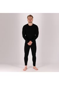 XTREME - Męskie spodnie termiczne Wełna Merino Premium. Kolor: czarny. Materiał: wełna. Sezon: zima. Sport: narciarstwo