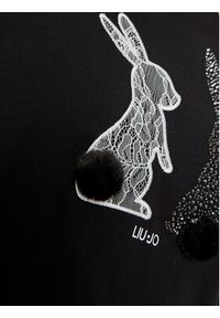 Liu Jo T-Shirt WF4411 J5904 Czarny Regular Fit. Kolor: czarny. Materiał: bawełna