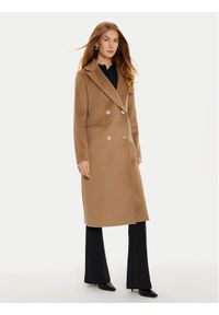 Marciano Guess Płaszcz wełniany 4BGL07 7045A Brązowy Regular Fit. Kolor: brązowy. Materiał: wełna #1