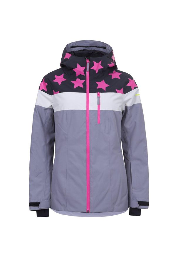 ICEPEAK - Damska Kurtka Narciarska Icepeak Clearlake Ciepła i Wodoodporna. Kolor: fioletowy, wielokolorowy, różowy. Sezon: zima. Sport: narciarstwo